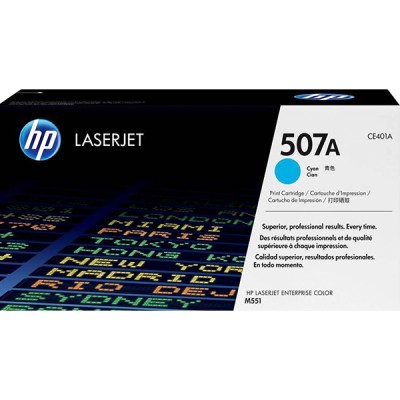 Тонер-картридж HP 507A Cyan LaserJet Toner Cartridge (CE401A)