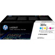 Тонер-картридж набор из 3 шт HP 201X 3-pack High Yield Cyan/Magenta/Yellow Original LaserJet Toner Cartridges (CF253XM)