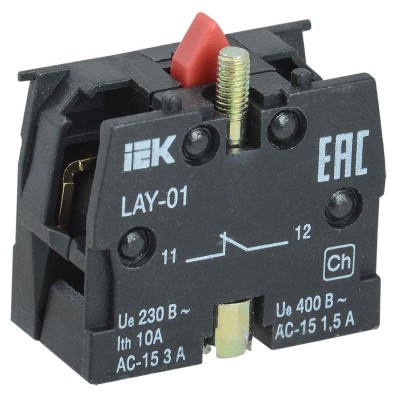 Блок контактный 1р для LAY5 IEK BDK11