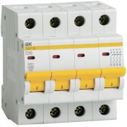 Выключатель автоматический модульный 4п C 20А 4.5кА ВА47-29 KARAT IEK MVA20-4-020-C