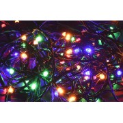 Гирлянда "Нить" 5м 50LED RGB IP20 провод зел. 230В с контроллером 8 режимов IEK LGDB110-3-050-05-G-S-20