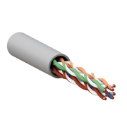 Кабель витая пара U/UTP кат.5E 4 пары 24 AWG solid LSZH нг(А)-HF сер. TERACOM PRO EKF TRP-5EUTP-04LSH-GY-IN3