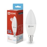 Лампа светодиодная LED-СВЕЧА-VC 14Вт E14 6500К 1330лм IN HOME 4690612047775