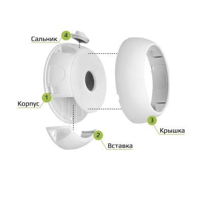 Монтажная коробка для видеокамеры KadrON JB3-115W