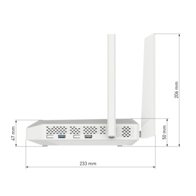 Маршрутизатор Keenetic Giant Гигабитный интернет-центр с двухдиапазонным Mesh Wi-Fi AC1300, двухъядерным процессором, 9-портовым коммутатором Smart Pro, портами SFP, USB 3.0 и 2.0