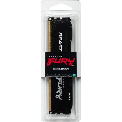 Kingston FURY Beast Black KF316C10BB/4 Оперативная память