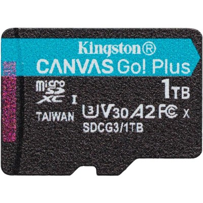 Карта памяти Kingston 1TB microSDXC Canvas Go Plus 170R A2 U3 V30 Card + ADP Kingston 1TB microSDXC Canvas Go Plus 170R A2 U3 V30 Card + ADP