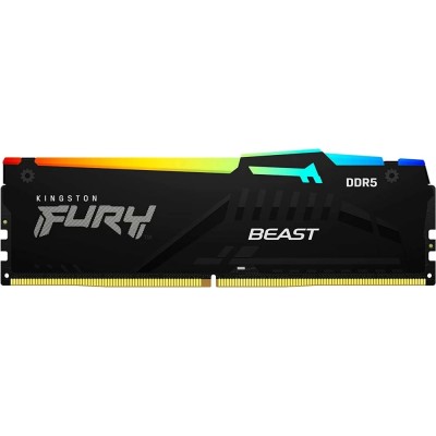 Память оперативная Kingston 16GB 5200MT/s DDR5 CL36 DIMM FURY Beast RGB EXPO