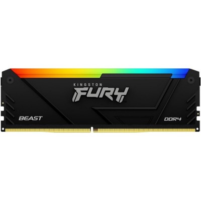 Память оперативная Kingston 16GB 2666MT/s DDR4 CL16 DIMM FURY Beast RGB