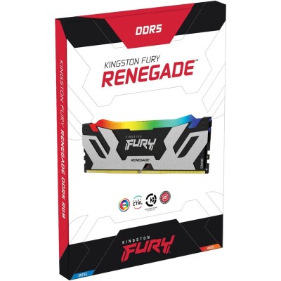 Память оперативная Kingston 16GB 6000MT/s DDR5 CL32 DIMM FURY Renegade RGB XMP