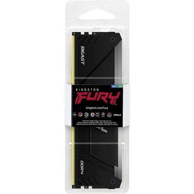 Память оперативная Kingston 16GB 2666MT/s DDR4 CL16 DIMM FURY Beast RGB