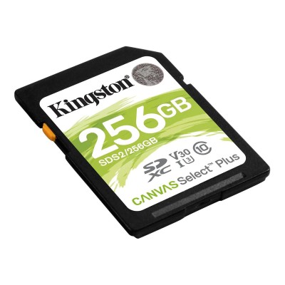 Карта памяти Kingston 256GB SDXC Canvas Select Plus 100R C10 UHS-I U3 V30 Kingston 256GB SDXC Canvas Select Plus 100R C10 UHS-I U3 V30