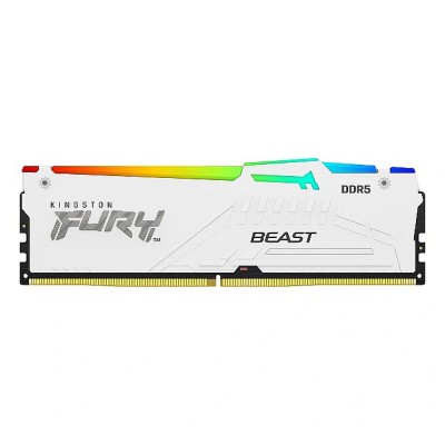 Память оперативная Kingston 32GB 5600MT/s DDR5 CL40 DIMM FURY Beast White RGB XMP