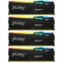 Память оперативная Kingston 128GB 5200MT/s DDR5 CL40 DIMM (Kit of 4) FURY Beast RGB XMP