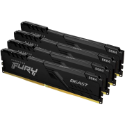 Память оперативная Kingston 64GB 2666MT/s DDR4 CL16 DIMM (Kit of 4) FURY Beast Black