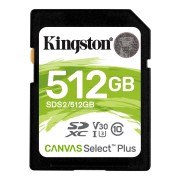 Карта памяти Kingston 512GB SDXC Canvas Select Plus 100R C10 UHS-I U3 V30 Kingston 512GB SDXC Canvas Select Plus 100R C10 UHS-I U3 V30