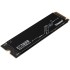 Твердотельный накопитель Kingston SSD KC3000, 1024GB, M.2(22x80mm), NVMe, PCIe 4.0 x4, 3D TLC, R/W 7000/6000MB/s, IOPs 900 000/1 000 000, DRAM buffer 1024MB, TBW 800, DWPD 0.71, with Heat Spreader (5