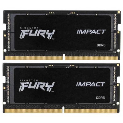 Память оперативная Kingston 64GB 4800MT/s DDR5 CL38 SODIMM (Kit of 2) FURY Impact PnP