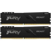 Память оперативная Kingston 32GB 2666MT/s DDR4 CL16 DIMM (Kit of 2) FURY Beast Black