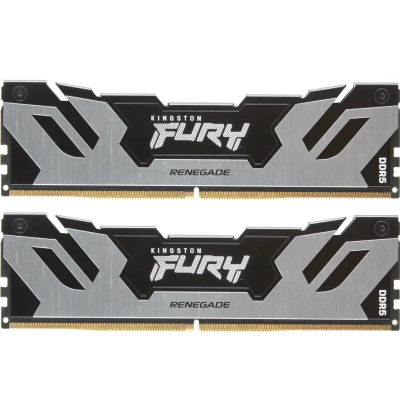 Память оперативная Kingston 96GB 6400MT/s DDR5 CL32 DIMM (Kit of 2) FURY Renegade Silver XMP