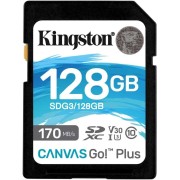 Карта памяти Kingston 128GB SDXC Canvas Go Plus 170R C10 UHS-I U3 V30 Kingston 128GB SDXC Canvas Go Plus 170R C10 UHS-I U3 V30