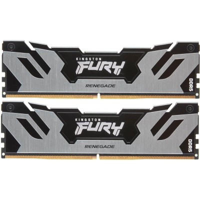 Память оперативная Kingston 96GB 6000MT/s DDR5 CL32 DIMM (Kit of 2) FURY Renegade Silver XMP