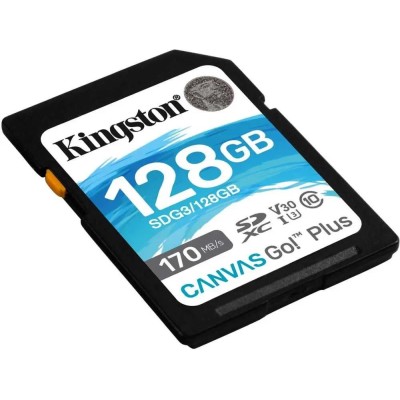 Карта памяти Kingston 128GB SDXC Canvas Go Plus 170R C10 UHS-I U3 V30 Kingston 128GB SDXC Canvas Go Plus 170R C10 UHS-I U3 V30