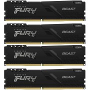 Память оперативная Kingston 64GB 3200MT/s DDR4 CL16 DIMM (Kit of 4) FURY Beast Black