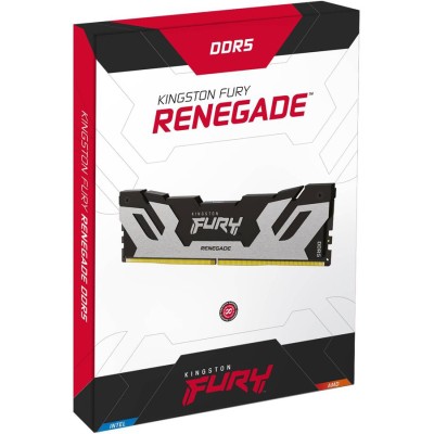 Память оперативная Kingston 16GB 6000MT/s DDR5 CL32 DIMM FURY Renegade Silver XMP