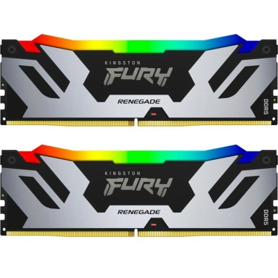 Память оперативная Kingston 64GB 6400MT/s DDR5 CL32 DIMM (Kit of 2) FURY Renegade RGB XMP