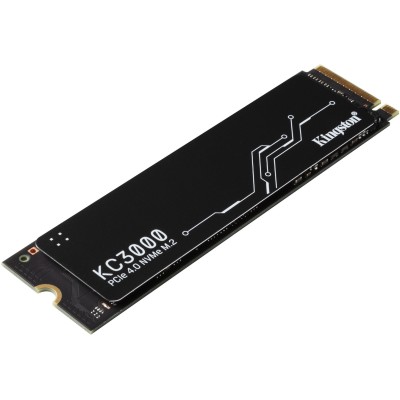 Твердотельный накопитель Kingston SSD KC3000, 512GB, M.2(22x80mm), NVMe, PCIe 4.0 x4, 3D TLC, R/W 7000/3900MB/s, IOPs 450 000/900 000, DRAM buffer 512MB, TBW 400, DWPD 0.71, with Heat Spreader (5 лет)