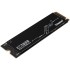 Твердотельный накопитель Kingston SSD KC3000, 512GB, M.2(22x80mm), NVMe, PCIe 4.0 x4, 3D TLC, R/W 7000/3900MB/s, IOPs 450 000/900 000, DRAM buffer 512MB, TBW 400, DWPD 0.71, with Heat Spreader (5 лет)