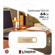 Флэш USB Kingston 64GB 220MB/s Metal USB 3.2 Gen 1 DataTraveler SE9 G3 Kingston 64GB 220MB/s Metal USB 3.2 Gen 1 DataTraveler SE9 G3