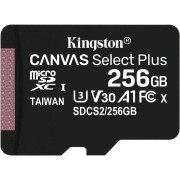 Карта памяти Kingston 256GB microSDXC Canvas Select Plus 100R A1 C10 Single Pack w/o Adapter Kingston 256GB microSDXC Canvas Select Plus 100R A1 C10 Single Pack w/o Adapter