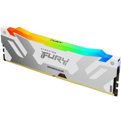 Память оперативная Kingston 16GB 6000MT/s DDR5 CL32 DIMM FURY Renegade RGB White XMP