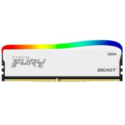 Память оперативная Kingston 16GB 3200MT/s DDR4 CL16 DIMM (Kit of 2) FURY Beast White RGB SE