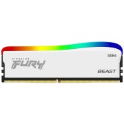 Память оперативная Kingston 16GB 3200MT/s DDR4 CL16 DIMM FURY Beast White RGB SE