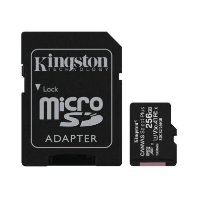 Карта памяти Kingston 256GB microSDXC Canvas Select Plus 100R A1 C10 Card + Adapter Kingston 256GB microSDXC Canvas Select Plus 100R A1 C10 Card + Adapter