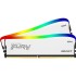 Память оперативная Kingston 32GB 3200MT/s DDR4 CL16 DIMM (Kit of 2) FURY Beast White RGB SE