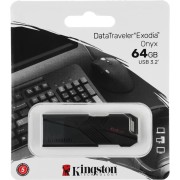 Флэш USB Kingston 64GB Portable USB 3.2 Gen 1 DataTraveler Exodia Onyx Kingston 64GB Portable USB 3.2 Gen 1 DataTraveler Exodia Onyx