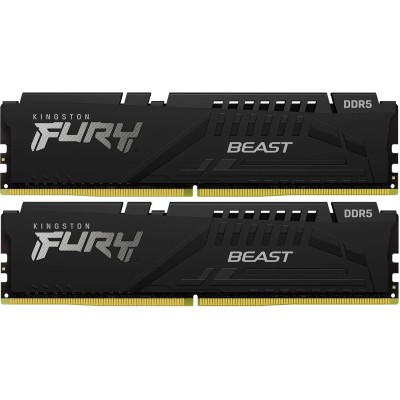 Память оперативная Kingston 64GB 5200MT/s DDR5 CL36 DIMM (Kit of 2) FURY Beast Black EXPO