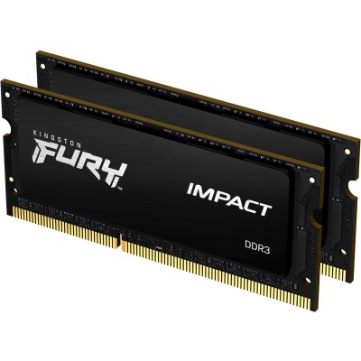 Память оперативная Kingston 16GB 1866MT/s DDR3L CL11 SODIMM (Kit of 2) 1.35V FURY Impact