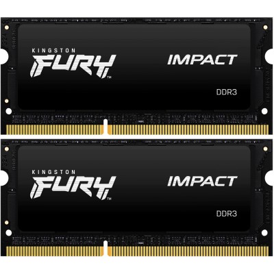 Память оперативная Kingston 16GB 1866MT/s DDR3L CL11 SODIMM (Kit of 2) 1.35V FURY Impact