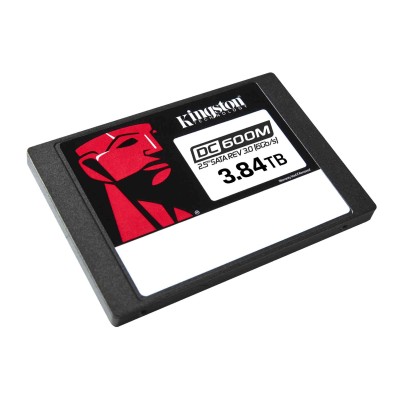 Твердотельный накопитель Kingston SSD DC600M, 3840GB, 2.5" 7mm, SATA3, 3D TLC, R/W 560/530MB/s, IOPs 94 000/59 000, TBW 7008, DWPD 1 (12 мес)