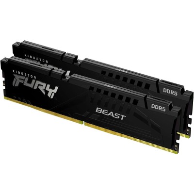 Память оперативная Kingston 64GB 5200MT/s DDR5 CL36 DIMM (Kit of 2) FURY Beast Black EXPO