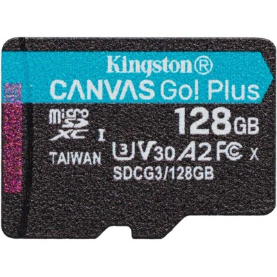 Карта памяти Kingston 128GB microSDXC Canvas Go Plus 170R A2 U3 V30 Card + ADP Kingston 128GB microSDXC Canvas Go Plus 170R A2 U3 V30 Card + ADP