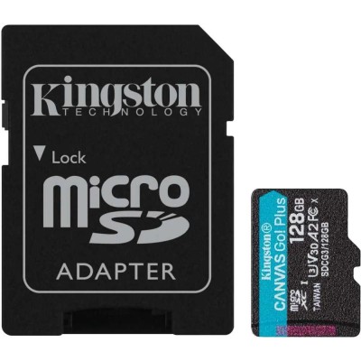 Карта памяти Kingston 128GB microSDXC Canvas Go Plus 170R A2 U3 V30 Card + ADP Kingston 128GB microSDXC Canvas Go Plus 170R A2 U3 V30 Card + ADP