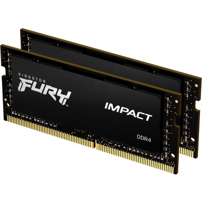 Память оперативная Kingston 32GB 2666MHz DDR4 CL15 SODIMM (Kit of 2) 1Gx8 FURY Impact