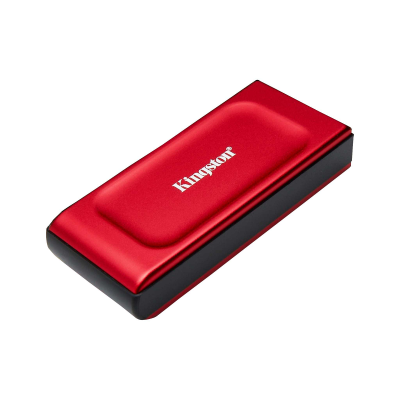 Твердотельный накопитель Kingston External SSD XS1000, 2000GB, Type-C/A, USB 3.2 Gen 2, R/W 1050/1000MB/s, 70x33x14mm, 29g., Red (12 мес)