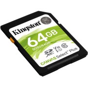 Карта памяти Kingston 64GB SDXC Canvas Select Plus 100R C10 UHS-I U1 V10 Kingston 64GB SDXC Canvas Select Plus 100R C10 UHS-I U1 V10